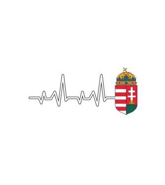 Címer heartbeat minta fekete pólón