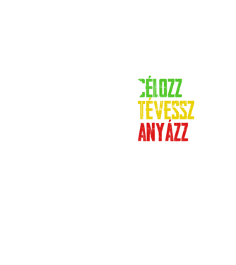 célozz, tévessz, anyázz, újra - fekete alapra minta neonsárga pólón
