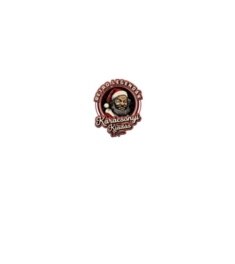 Retro Legenda Karácsony Bud Spencer textured minta fekete pólón