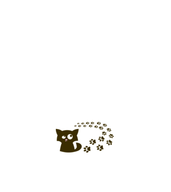 Cat minta fehér pólón