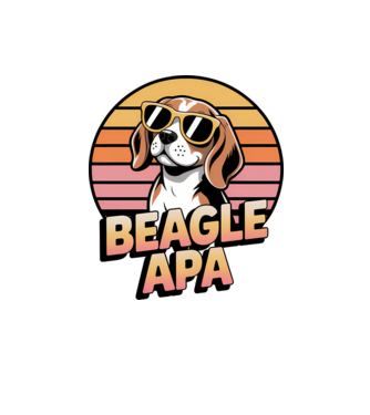 Beagle Apa minta homokszín pólón