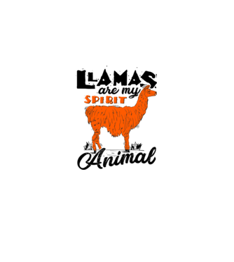 Llamas are my spirit animal minta fehér pólón