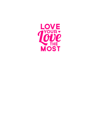 love most minta fehér pólón