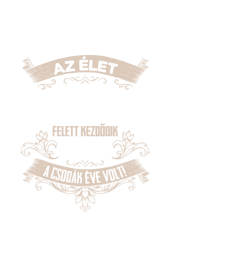 A csodák éve szülinapos 60 éves 1965 minta fehér pólón