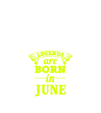 Legends are born in June minta sötétkék pólón
