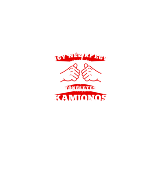 Így néz ki egy tökéletes KAMIONOS minta fekete pólón