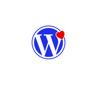 iLove WP minta szürke pólón