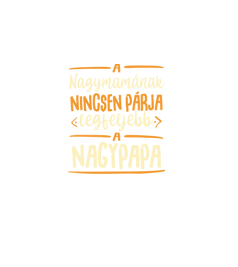 Mama párja Papa minta fekete pólón