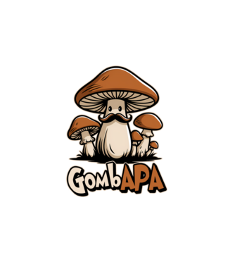 GombAPA minta fehér pólón