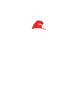 Mikulás sapka Tesó minta fekete pólón