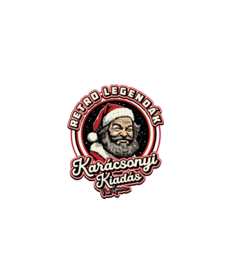 Retro Legenda Karácsony Bud Spencer minta fekete pólón