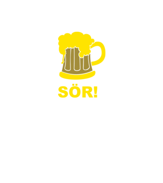 SÖR! minta szürke pólón