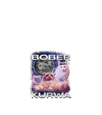 NEMBober Kurwa macska minta fekete pólón