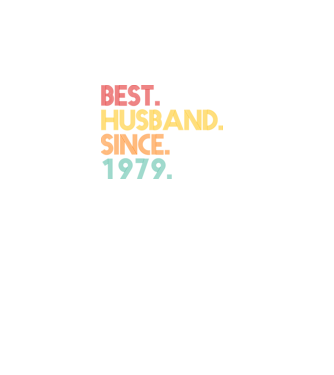 best husband since 1979 retro minta fekete pólón