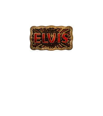Elvis övcsat minta fekete pólón