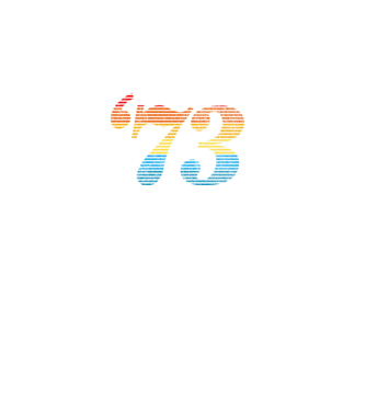 Retro születésnap 1973 minta fekete pólón