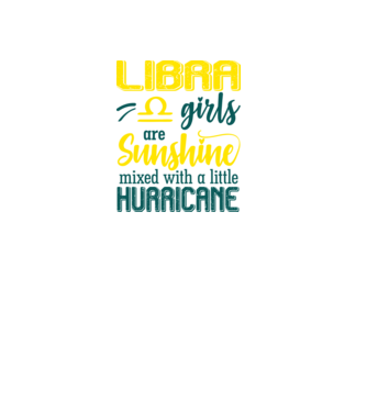 Sunshine with Hurricane LIBRA minta fekete pólón
