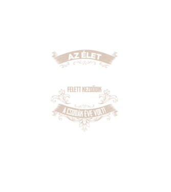 A csodák éve szülinapos 50 éves 1975 minta  pólón