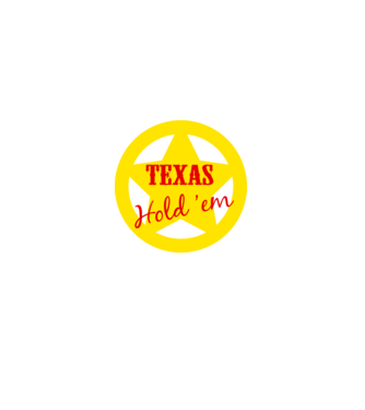 Texas Holdem minta fekete pólón