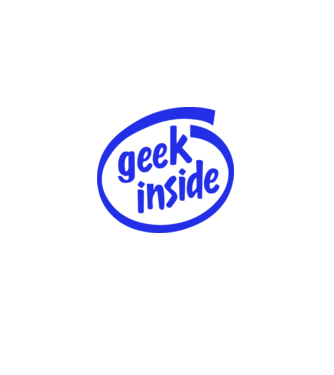 Geek inside minta szürke pólón