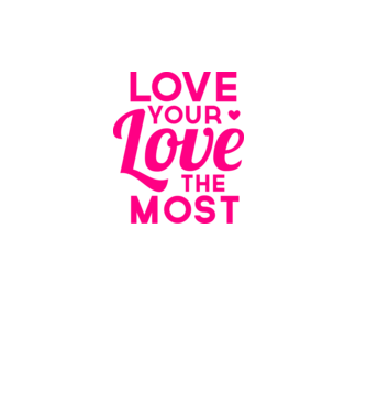 love most minta világos rózsaszín pólón