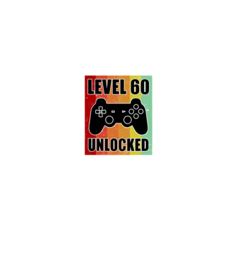 Level 60 unlocked retro gamer minta fekete pólón