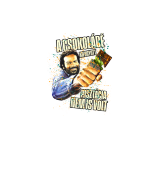 A Csokoládé kifogyott Bud Spencer - Dubai csoki póló minta fekete pólón
