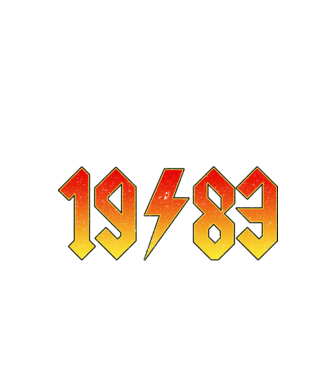 megszületik egy legenda 1983 július minta fekete pólón