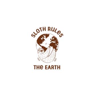Sloth rules the world minta fehér pólón