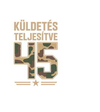 Küldetés teljesítve 45 minta fekete pólón