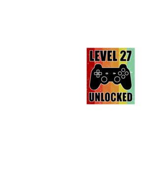 level 27 unlocked retro gamer minta neonsárga pólón
