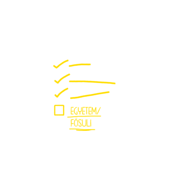 Oktatás checklist Gimi - fekete alap minta fekete pólón
