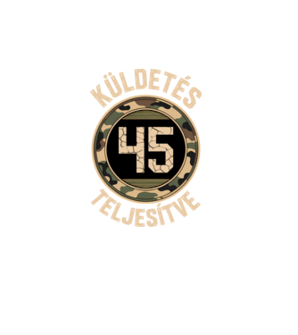 Küldetés teljesítve 45 minta türkiz pólón