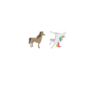 te anyukád én anyukám unikornis minta fehér pólón