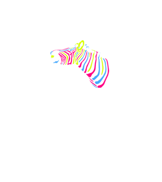 colorzebra-3color minta fekete pólón