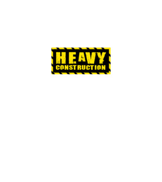 Heavy Construction minta fekete pólón