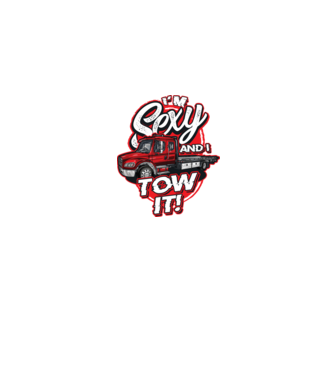 Im sexy and i tow it minta farmerkék pólón