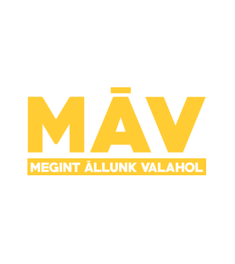 MÁV már megit állunk valahol minta fehér pólón