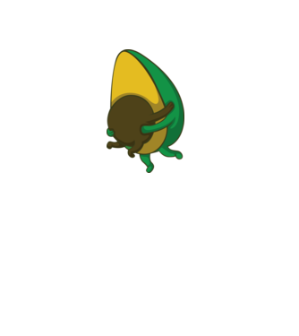 Avocado minta fehér pólón