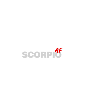 SCORPIO as fuck minta fekete pólón