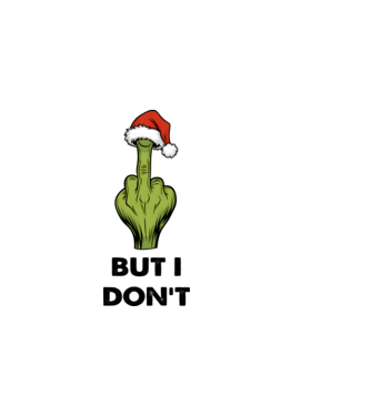 Szeretem a karácsonyi páros pólókat, de én nem Grinch Fehér pólóra angol minta világos rózsaszín pólón