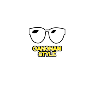 gangnamstyle1 minta sötétszürke pólón