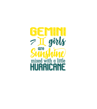 Sunshine with Hurricane GEMINI minta fekete pólón