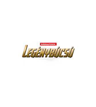 Legénybúcsú végjáték arany minta fekete pólón