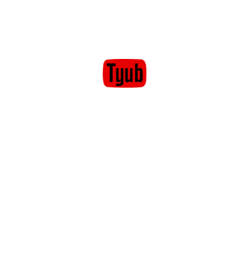 Jutyub minta fekete pólón