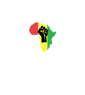 Africa Fist minta szürke pólón