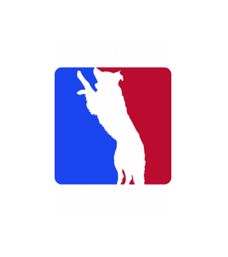 Hardcore Barkour minta fehér pólón