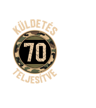 Küldetés teljesítve 70 minta fekete pólón