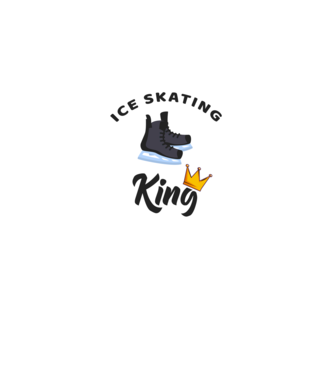 Ice skatin King minta fekete pólón