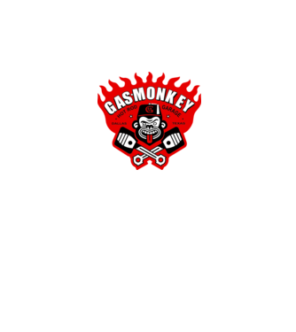 Gas Monkey minta fehér pólón